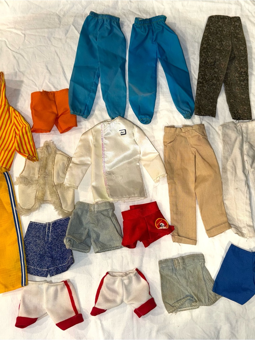 Vintage Ken Doll Pants & Tops Shorts Clothes Lot